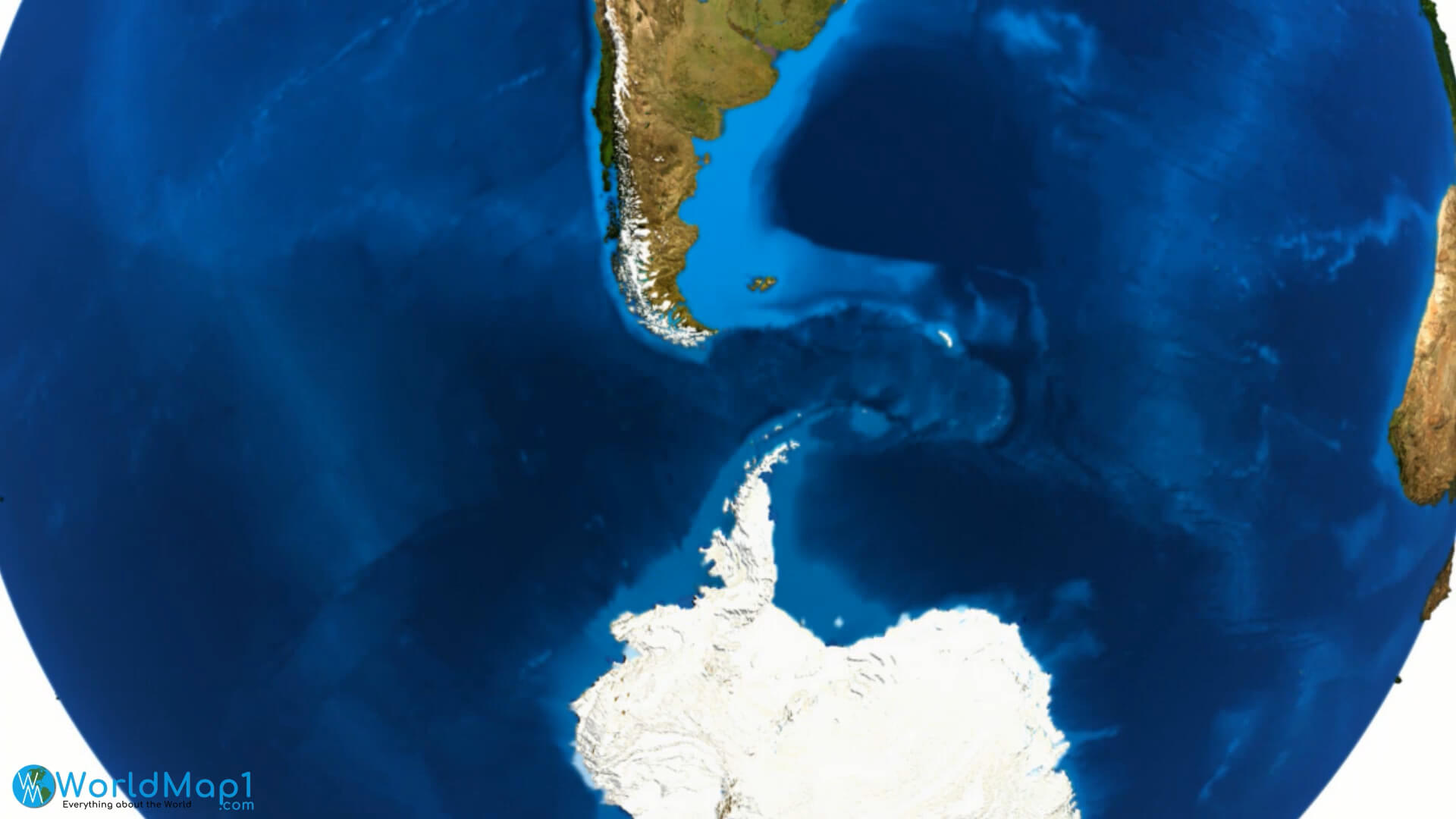 Antarctica and Andes Map